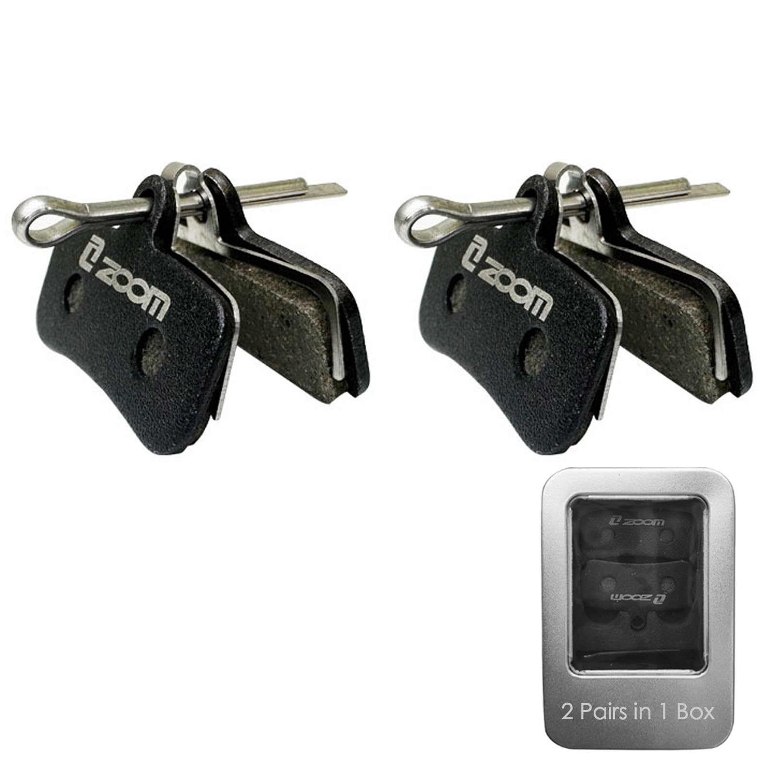 Amazon.com : Zoom 4-Pistons Replacement Pads Semi-Metallic Brake